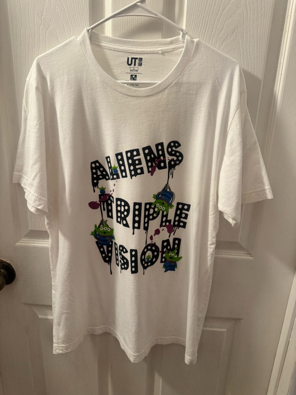 Uniqlo White UT Disney Pixar Graphic Tee
